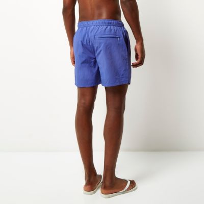Purple pocket swim shorts